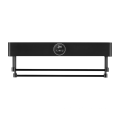 220V CE certificate black modern design bathroom heated drying towel rack